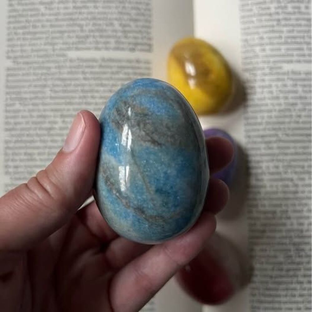 Vintage Blue Marble Egg